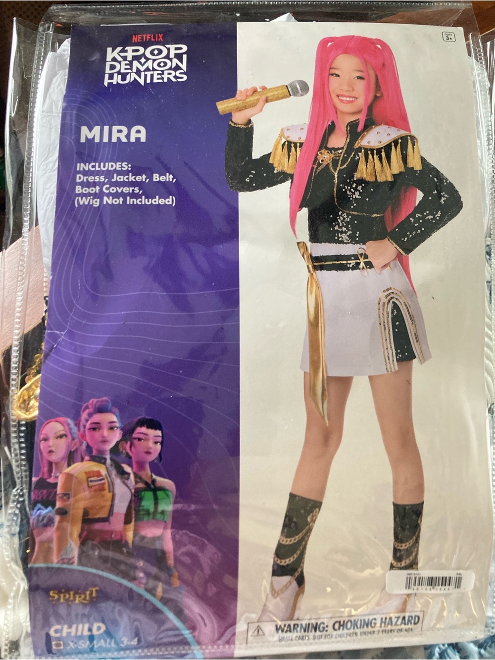 Spirit Mira Costume - Pink, Black, White, Gold